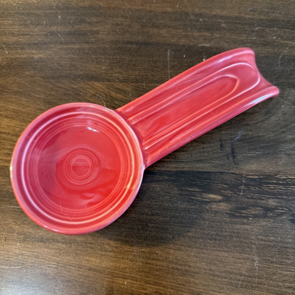 Fiesta Scarlet Red Spoon Rest 8" Ceramic HLC Fiestaware